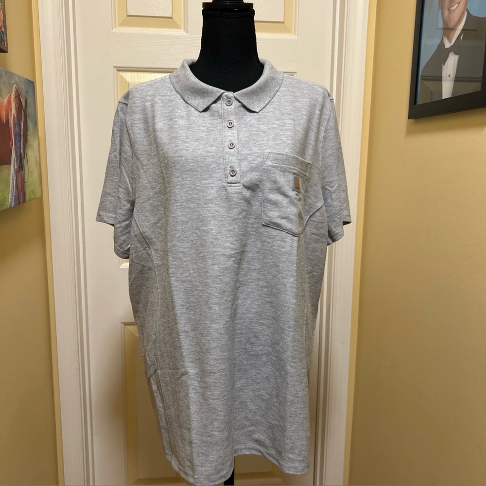 Women’s Carhartt Light Gray Polo Shirt
